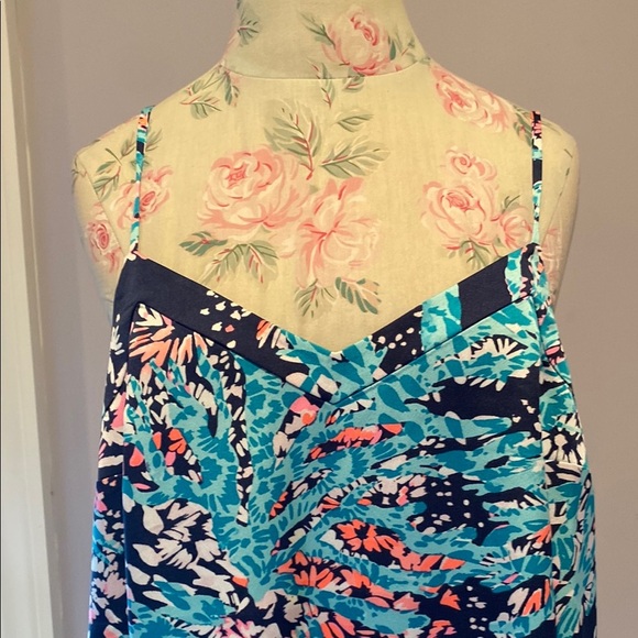 Lilly Pulitzer Blue and Pink Tank Top - Picture 2 of 12